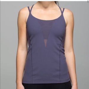 Lululemon Exquisite Mesh insert tank sz 4